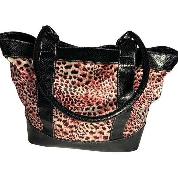 Trveviso Large Leopard Print Tote Bag - Picture 2 of 16